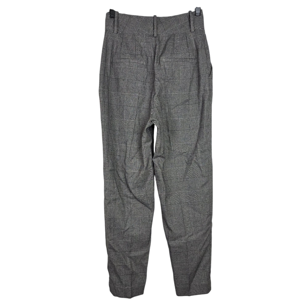 Zara plaid tapered fit pants